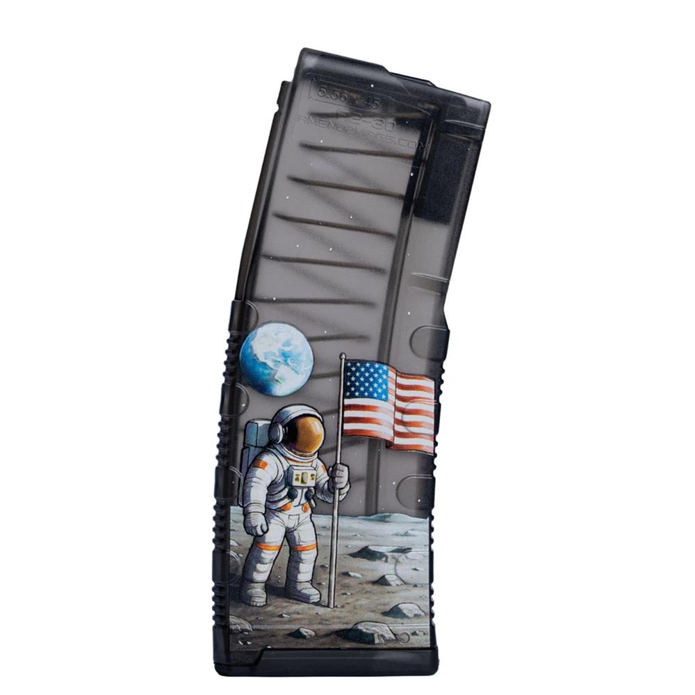 Amend2 Smoke Man on the Moon AR-15 Mod-C Rifle Magazine 5.56/.223 30/Rd