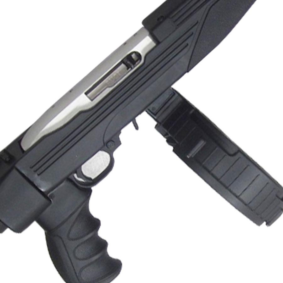 ATI German Sports Rotary Rifle Magazine Drum Ruger 10/22 .22 LR Black Polymer 110/rd