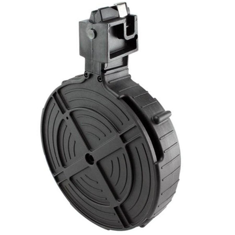 American Tactical Inc-ATI ATI German Sports Rotary Rifle Magazine Drum Ruger 10/22 .22 LR Black Polymer 110/rd
