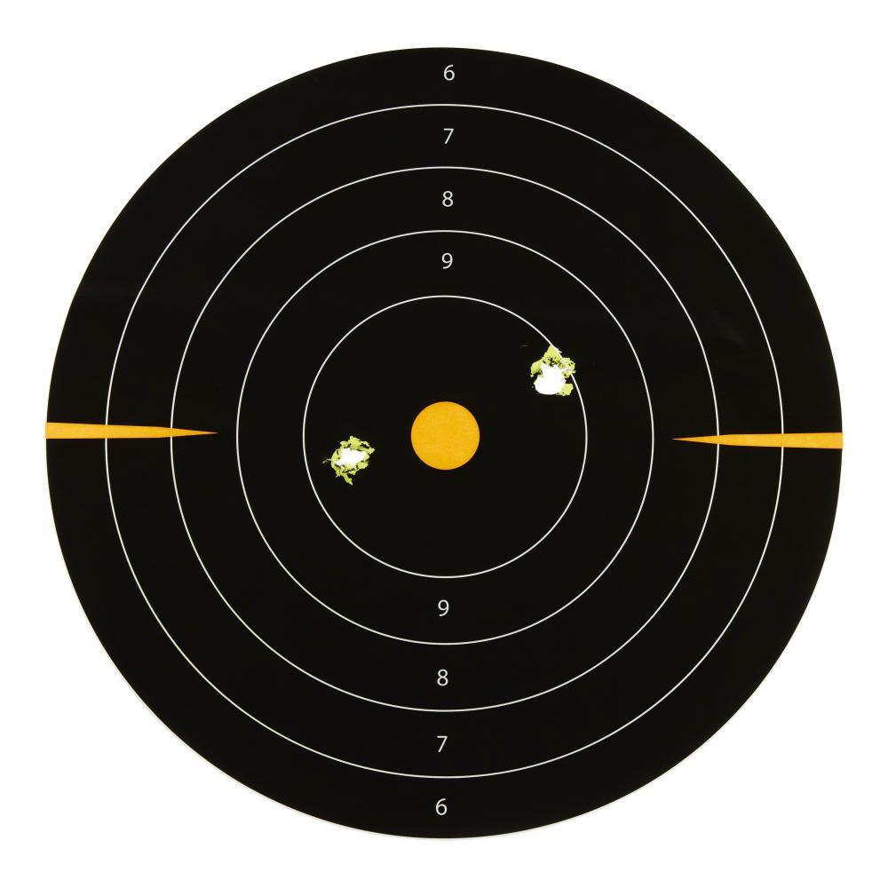 Allen EZ Aim Adhesive Splash Bullseye Target 12" Black and Yellow 25 Pack