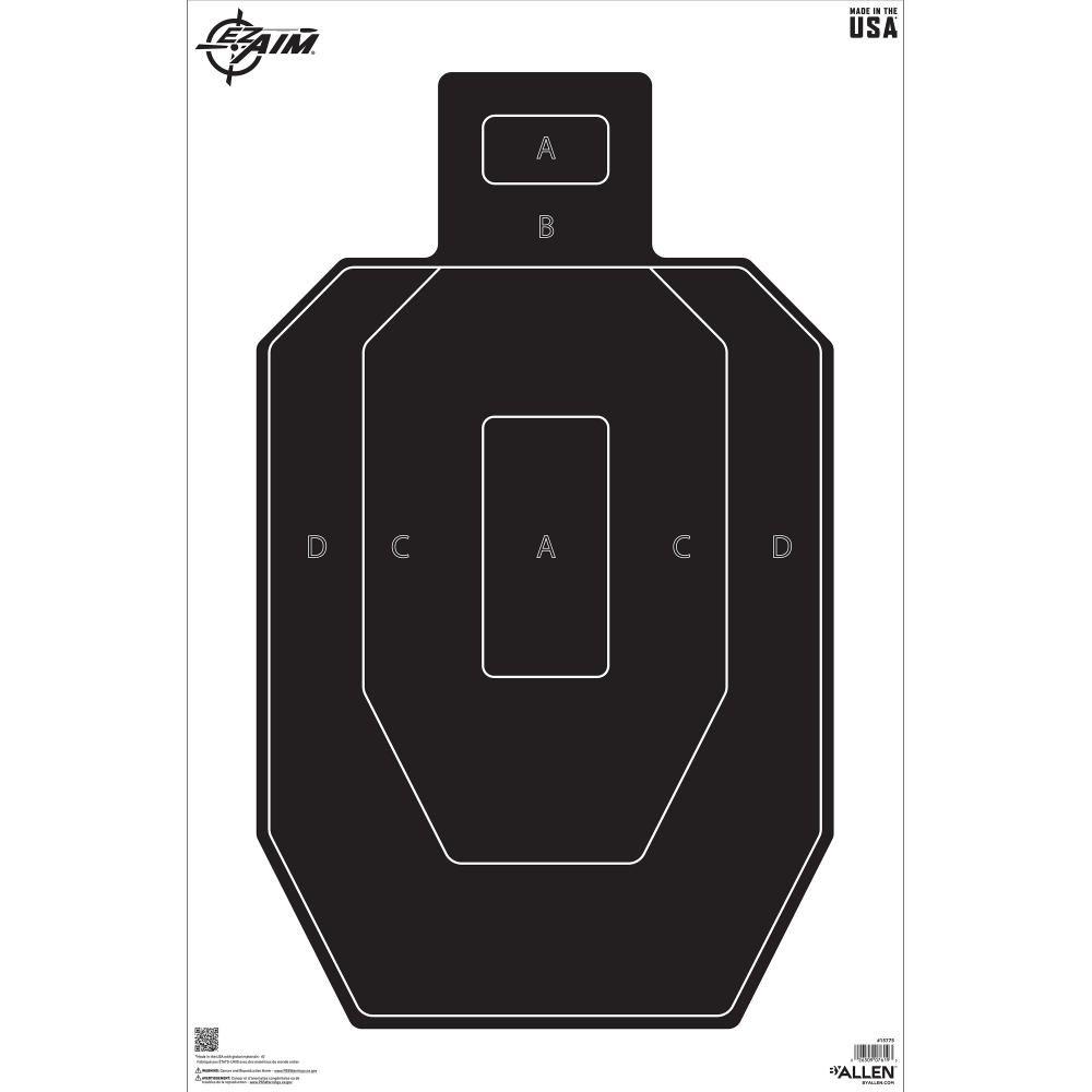 Allen 15775 EZ Aim IPSC Silhouette Target 23x35 Inch 50 Pack - The Allen Company, Inc.