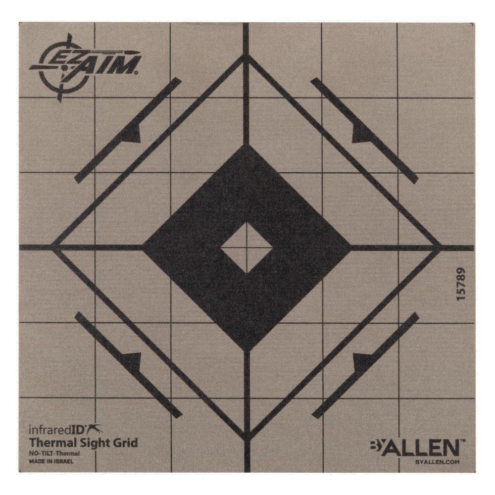 Allen EZ Aim Adhesive Thermal Sight Grid Paper Target 6"