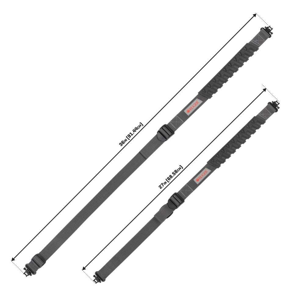 Allen Ruger Trak Web Rifle Sling with Swivels 36" Grey