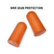 ULTRX Foam Ear Plugs - 50 Pairs Bag - Orange