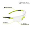 ULTRX Keen Safety Glasses - Youth - Lime Green