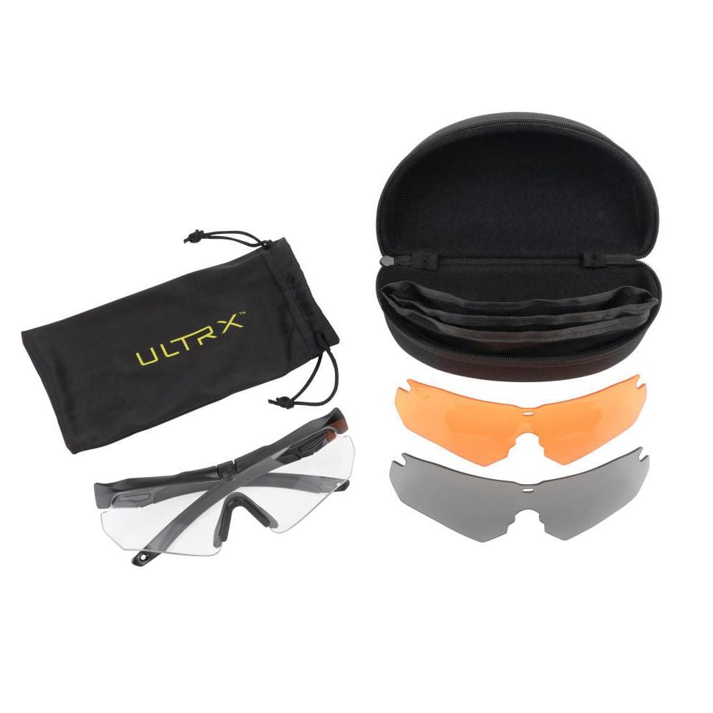 Allen ULTRX Admiral Safety Glasses Assorted Lenses 3/ct Shooting Glasse