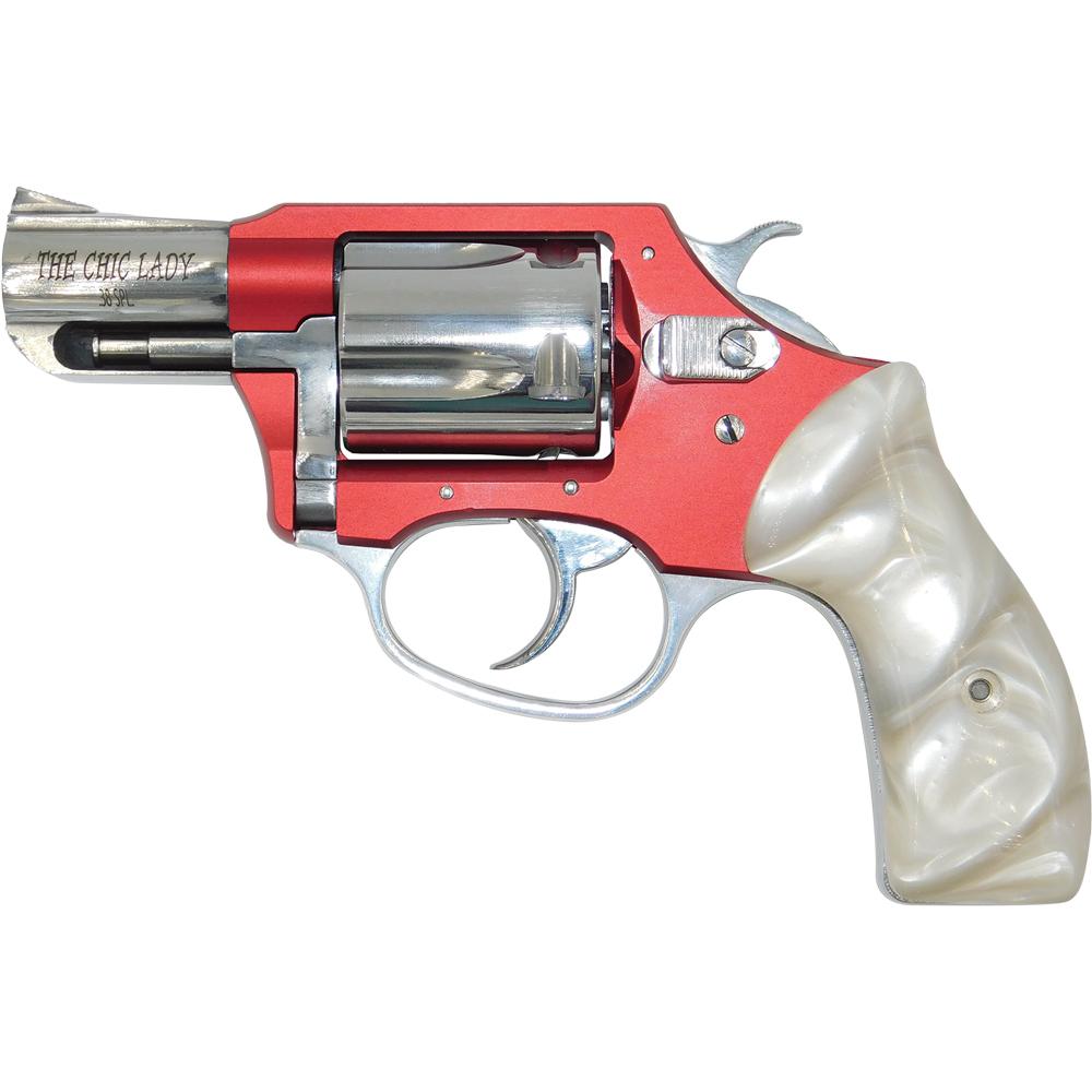 Charter Arms Chic Lady Handgun .38 Spl 5rd Capacity 2" Barrel Red Anodize Pearlite Grips .38 Special