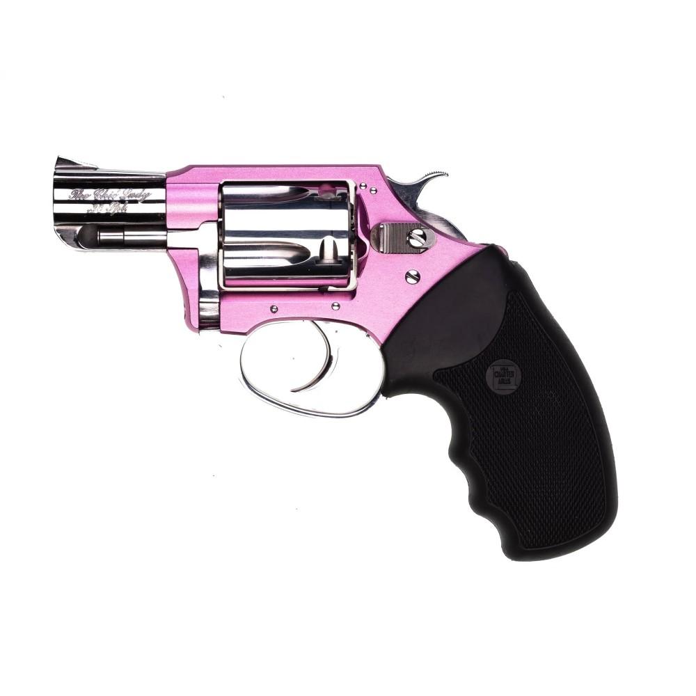 Charter arms Chic Lady Handgun .38 Spl 5rd Capacity 2" Barrel Pink with Black Compact Grip .38 Special