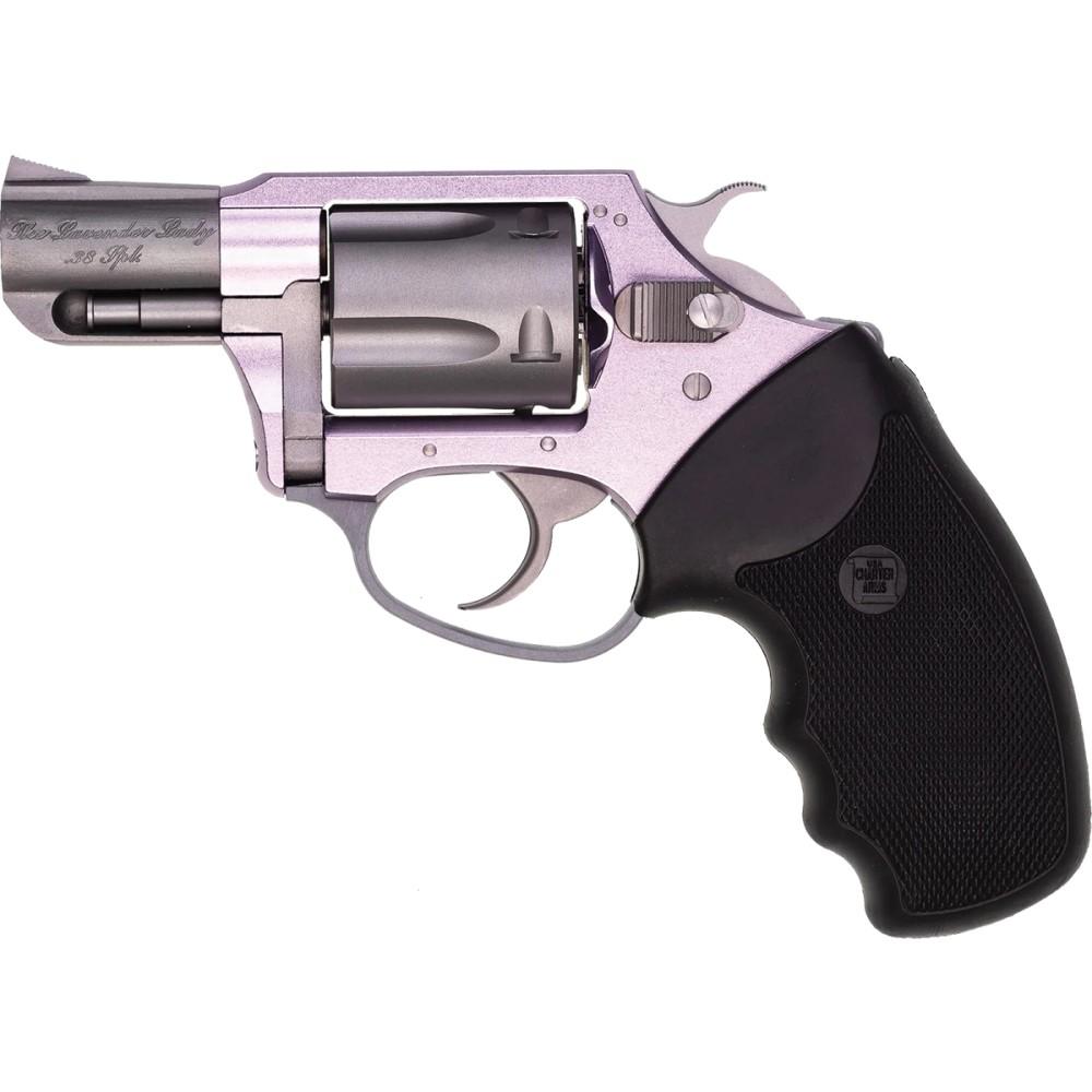 Charter Arms Lavender Lady Handgun 5rd Capacity .38 Spl 2" Barrel Lavender with Black Grip .38 Special