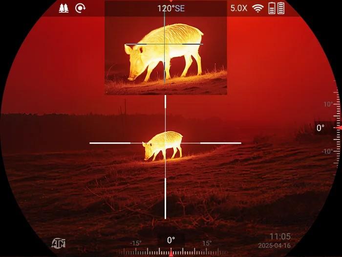 American Technologies Network ATN ThOR 6 Elite Thermal Rifle Scope 2-16x 640x512 Built-in Laser Rangefinder (LRF)