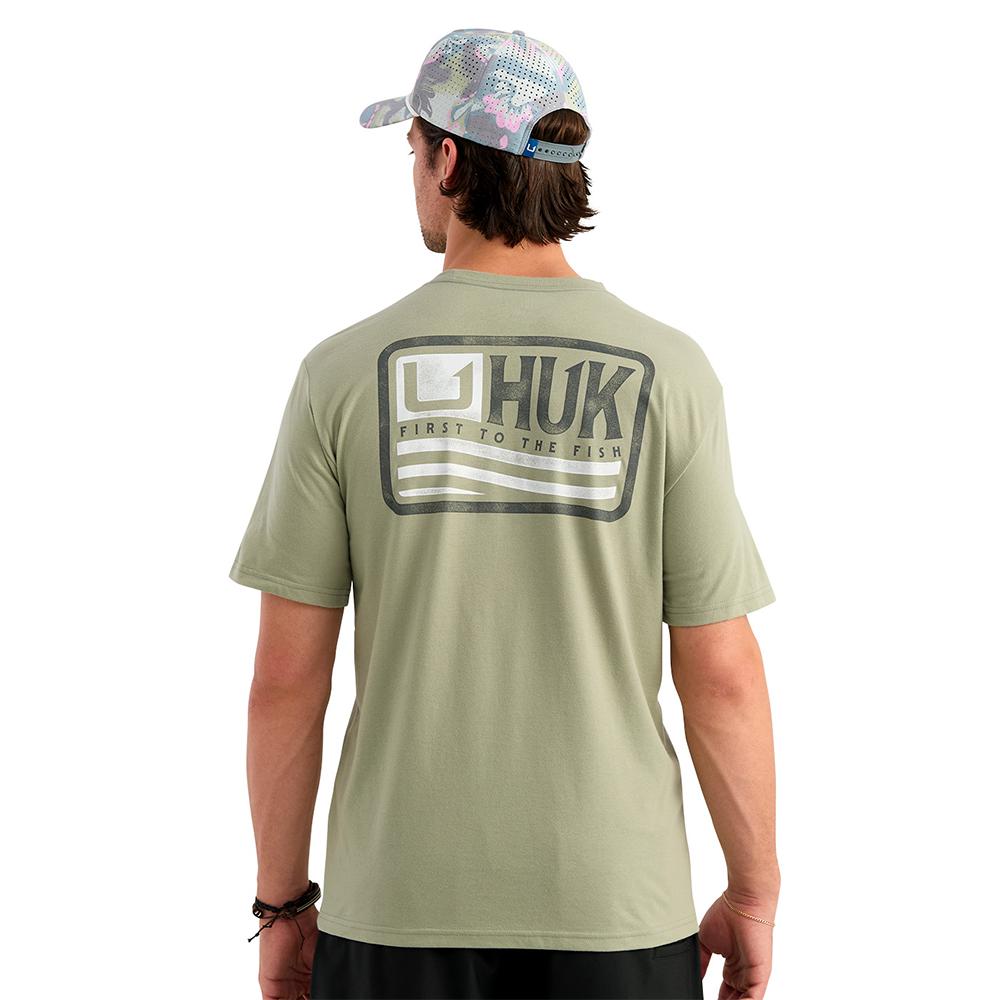 Huk Born Wave Short Sleeve Shirt Seagrass M