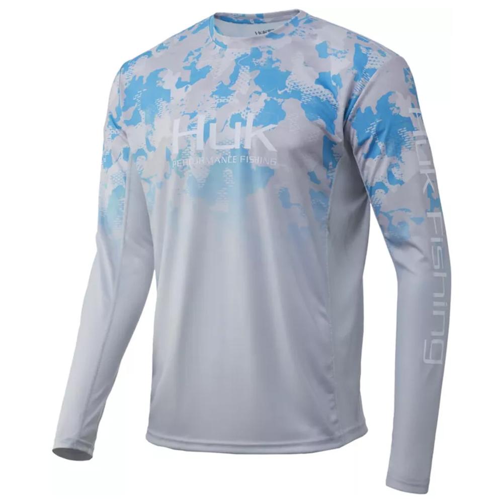 Huk H1200288-337-S Icon X KC Refraction Camo Fade Inshore Shirt, Small