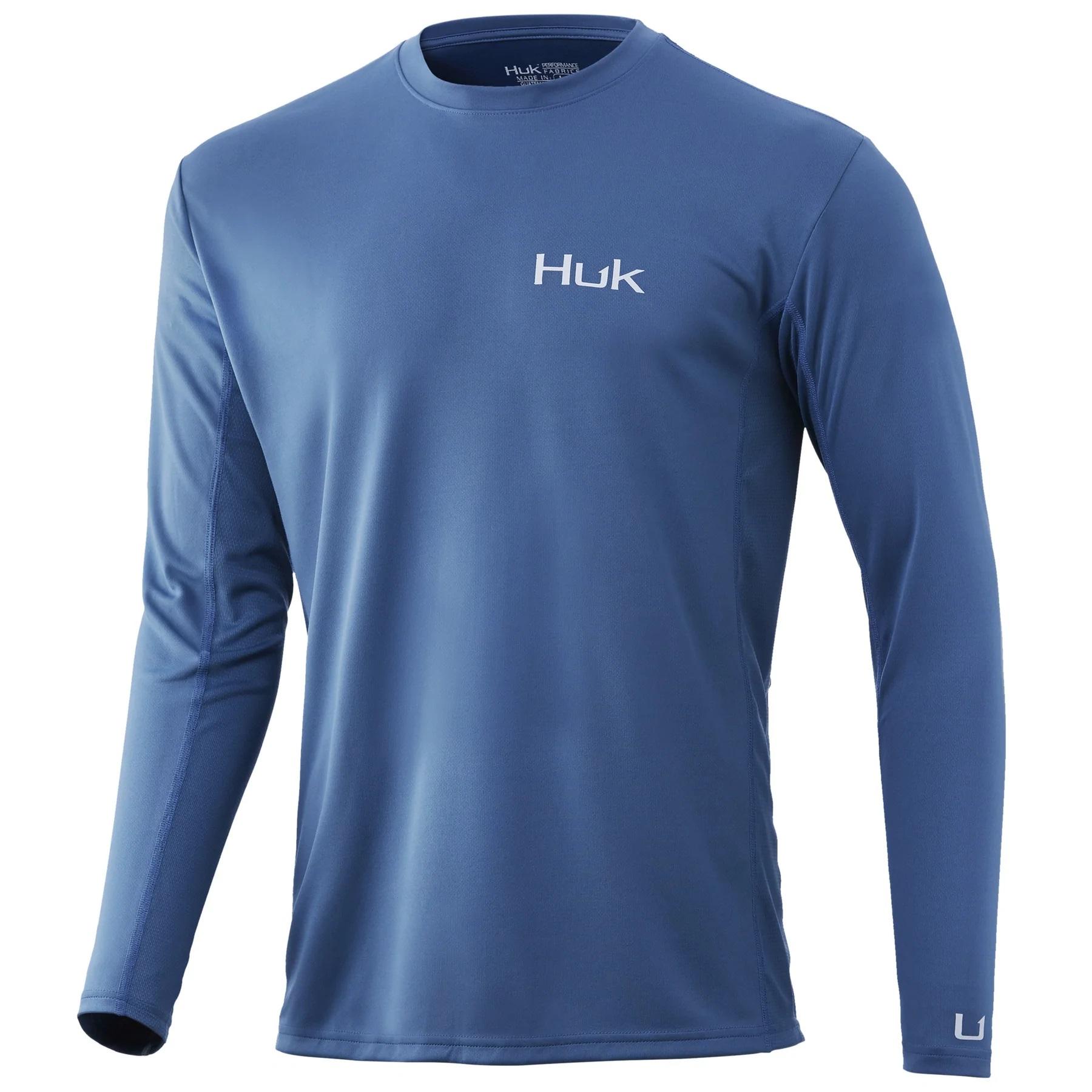 HUK Performance Fishing Icon X L/S Shirt - Mens Titanium-img-0