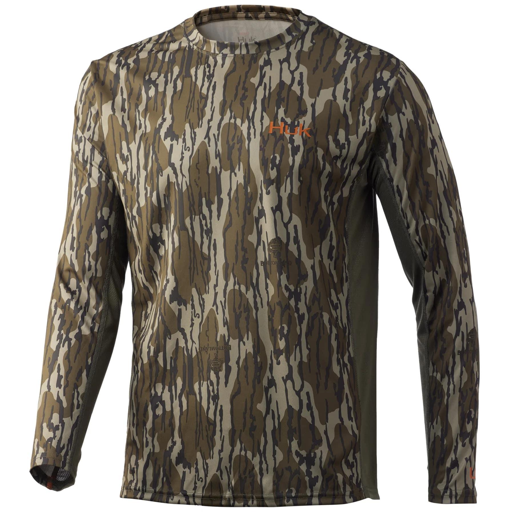 Huk Icon X Long Sleeve Shirt Mossy Oak Bottomland-img-0
