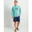 HUK ICON LS CREW MARINE BLUE XXL