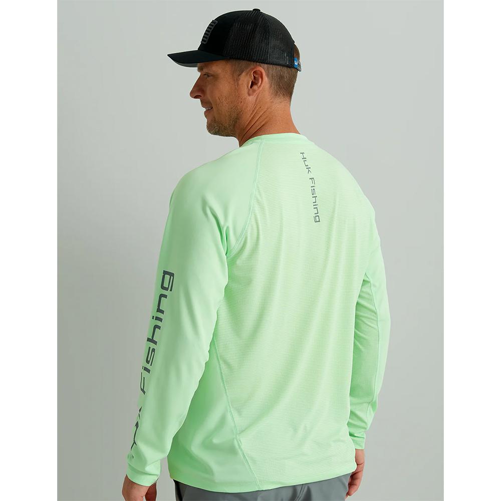 Huk Icon Crew Long Sleeve Shirt Patina 2XL