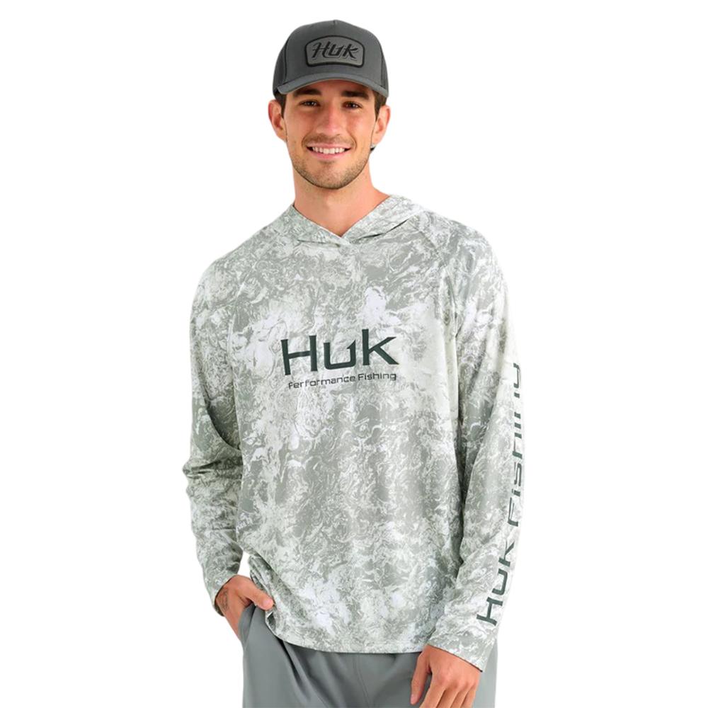 Huk Mossy Oak Pursuit Performance Hoodie MO Seagrass M