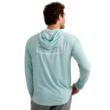 DRIFT PRINTED HOODIE HERON BLUE SIZE L
