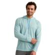 DRIFT PRINTED HOODIE HERON BLUE SIZE M