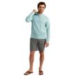 DRIFT PRINTED HOODIE HERON BLUE SIZE XXL
