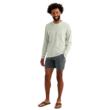 DRIFT PRINTED LS CREW PALE ALGAE SIZE XL