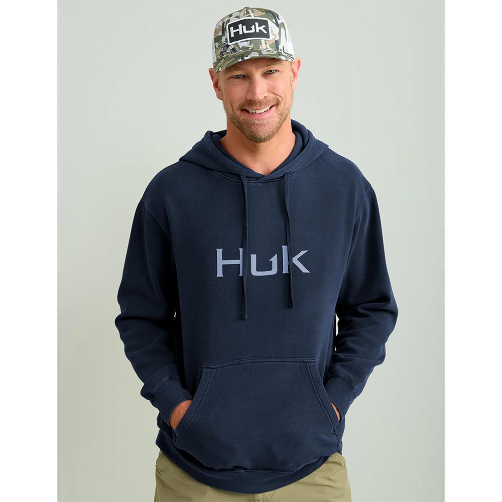 Huk H1300094-413-L Huk'd Up Logo Long Sleeve Hoodie Naval Academy L