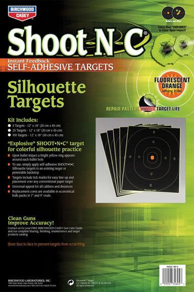 Iron Valor Armory Birchwood Casey Shoot-n-c 12 X 18 Oval Silhouette Target - 5-PK