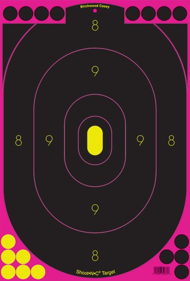 Birchwood Casey Shoot-N-C 12"x18" Pink Silhouette Indoor/Outdoor Paper-img-0