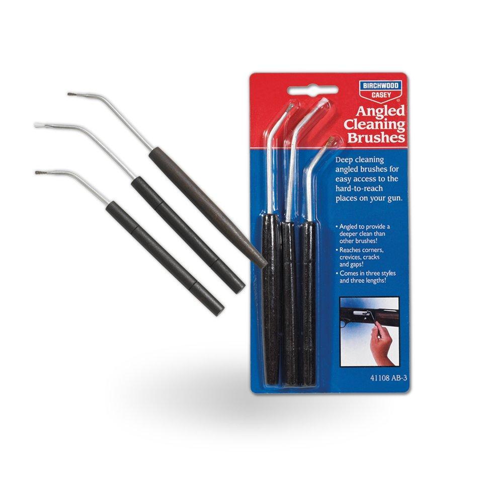 Iron Valor Armory Angled Cleaning Brushes - Bronze, Nylon & Stainless Brushes 3-PK