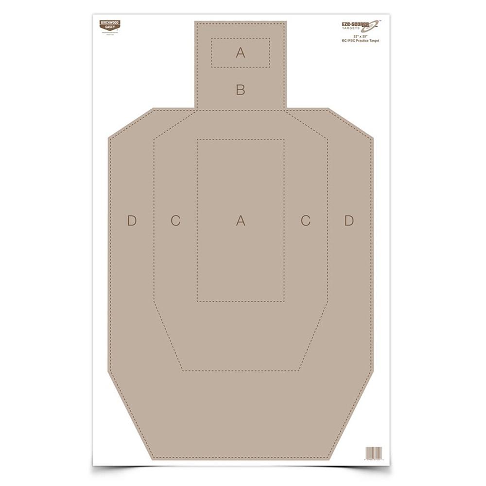 Birchwood Casey EZE-Scorer Paper Practice Targets 23 x 35 IPSC 100/ct