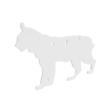 BIRCHWOOD CASEY AR500 38'' SILHOUETTE  1HOLE  BOBCAT