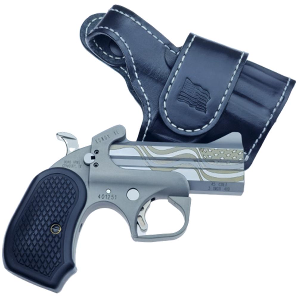 Bond Arms Rowdy XL Flag Package Handgun .45 LC/.410 2rd Capacity 3.5" Barrel with Holster .45 Colt