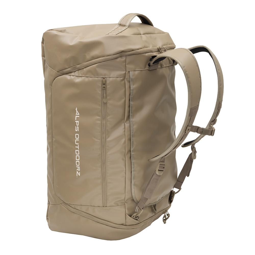 Alps Outdoors Refuge Duffel Bag 110L Tan 9709501 PVC Heavy-Duty Zippers