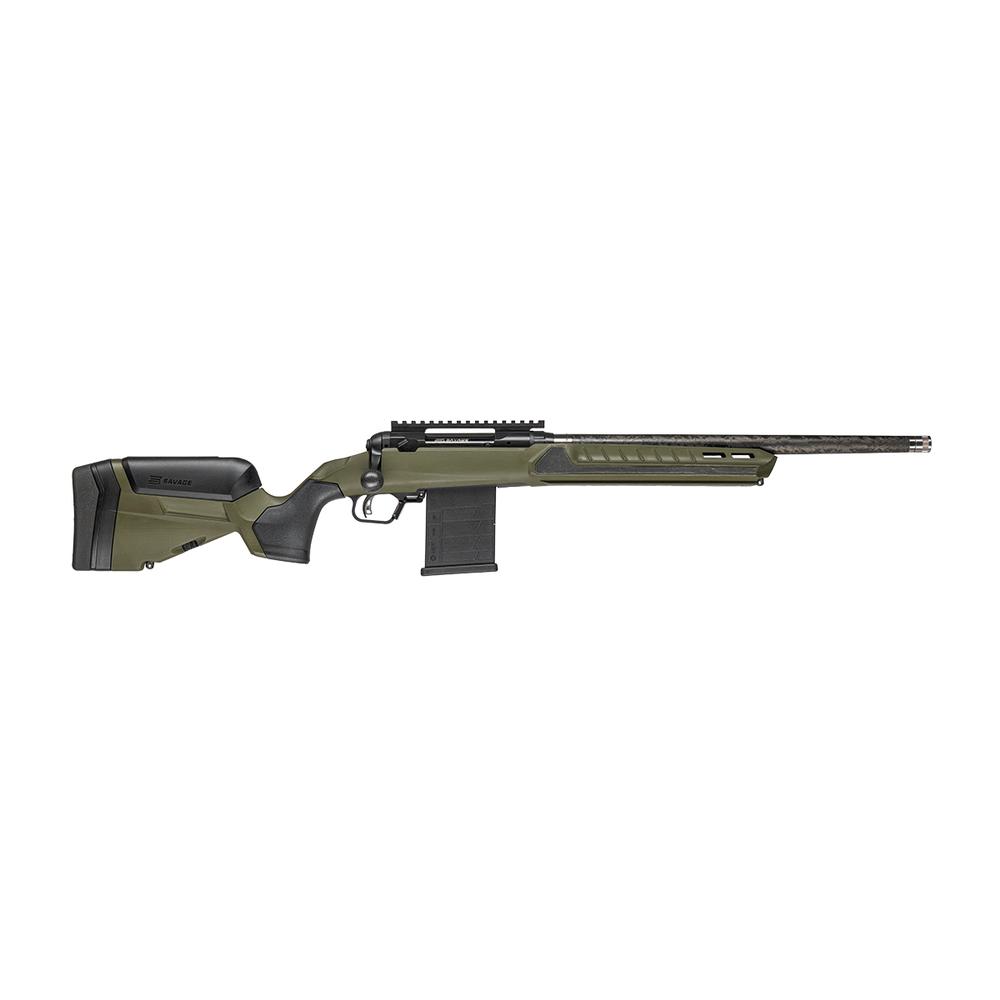 Savage 110 Ultralite Predator Rifle 308 Win 10rd Magazine 18" Threaded Barrel Hunter Green Synthetic Stock