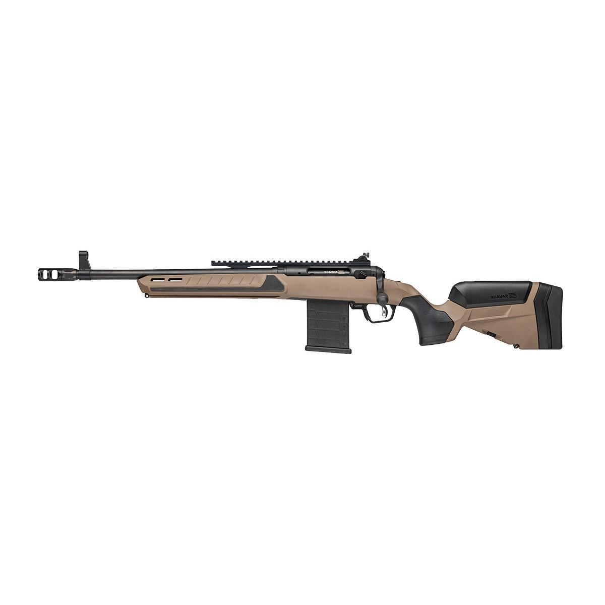 Savage 110 Scout Left Hand V2 Rifle .308 Win 10RD Magazine 16.5 Threaded Barrel Tan Stock