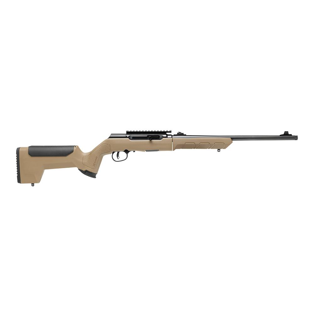 SAVAGE A SERIES 22 LR TAKEDOWN - FDE 18'' SPORTER 10 RND