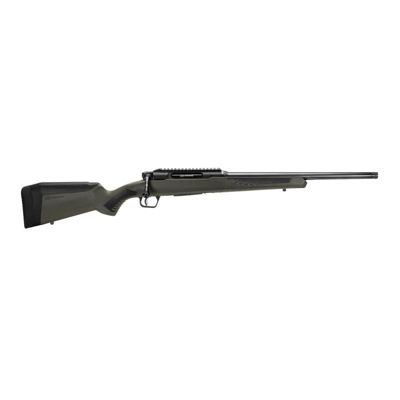 Savage Arms Impulse Hog Hunter 300 Win Mag 3+1 Matte Black 24" Threaded Barrel/Rec, OD Green Fixed AccuStock with AccuFit, Detachable Box Mag - SAVAGE ARMS - 300 Win Mag