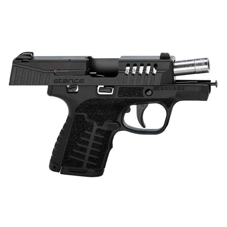 Savage Stance Black Manual Safety Handgun 9mm Luger 7 & 8/rd Magazines 3.2" Barrel Black