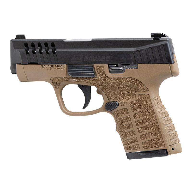 Savage Arms Stance FDE Night Sights Handgun 9mm Luger 7 & 8rd Magazine 3.2" Barrel FDE