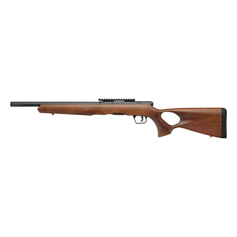 Savage Arms B17 Timber Thumbhole Rifle .17 HMR 10rd 16.5" 1/2x28 Threaded Barrel Wood