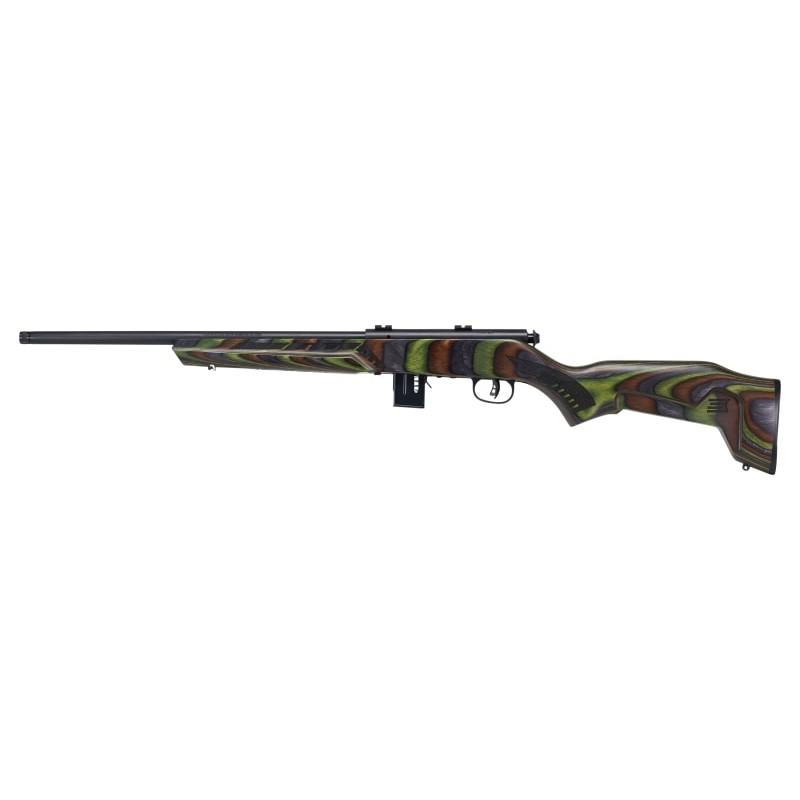 Savage Arms 93R17 Minimalist Green Rifle 17 HMR 10/rd Magazine 18" Barrel Green Wood