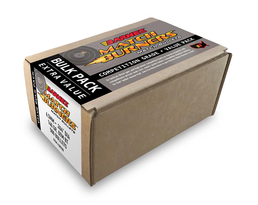 Barnes 31120 Match Burners 6mm .243 105gr BT Rifle Bullets 500/Box