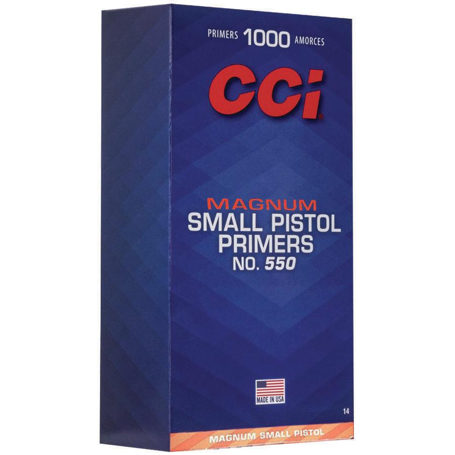 CCI Standard Primers #550 Magnum Small Pistol 1000/ct