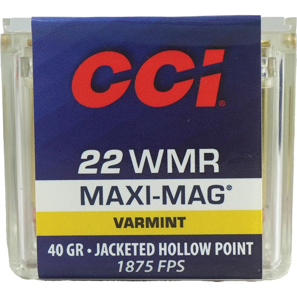 Cci .22 WMR 40gr JHP Brass – 50rd