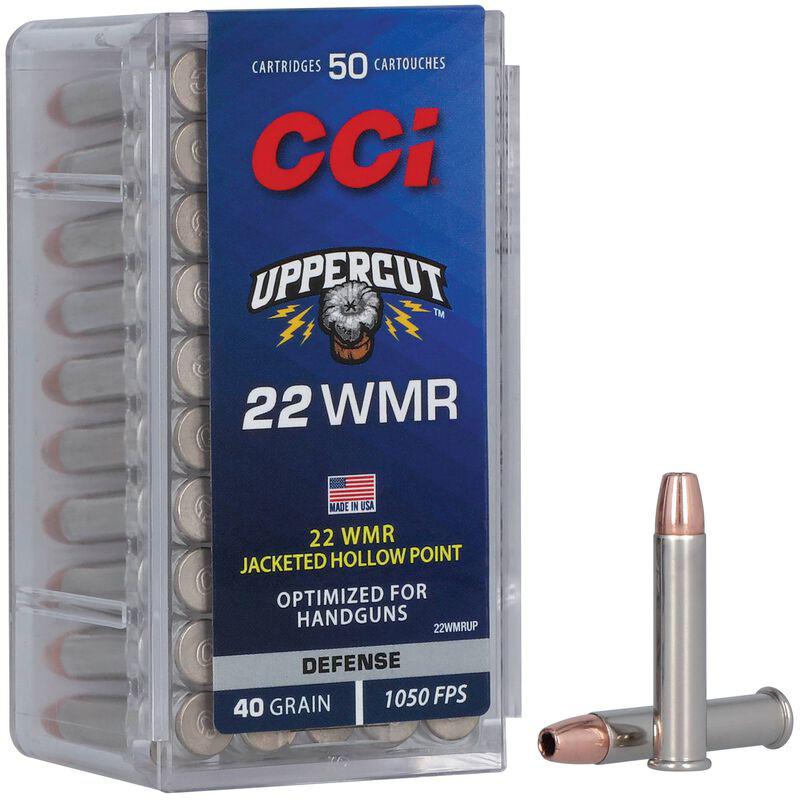 CCI Uppercut Rimfire Ammunition .22 WMR 40gr JHP 1050 fps 50/ct