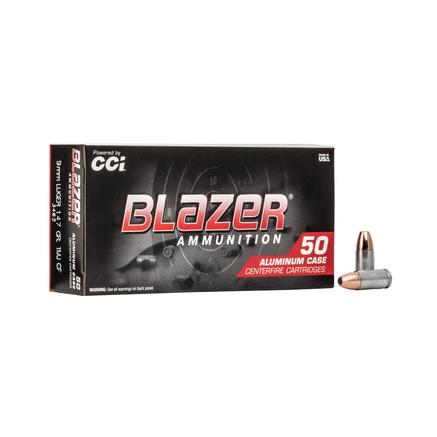 CCI Blazer Aluminum 9mm 147GR TMJ CF 3462 9x19 Ammunition-img-0