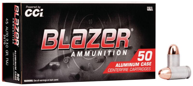 Blazer Aluminum 45 ACP 230gr FMJ Case – Affordable 845 fps Practice Ammo, 1000 Rounds 3 Blazer Aluminum 45 ACP 230gr FMJ Case – Affordable 845 fps Practice Ammo, 1000 Rounds - Image 3