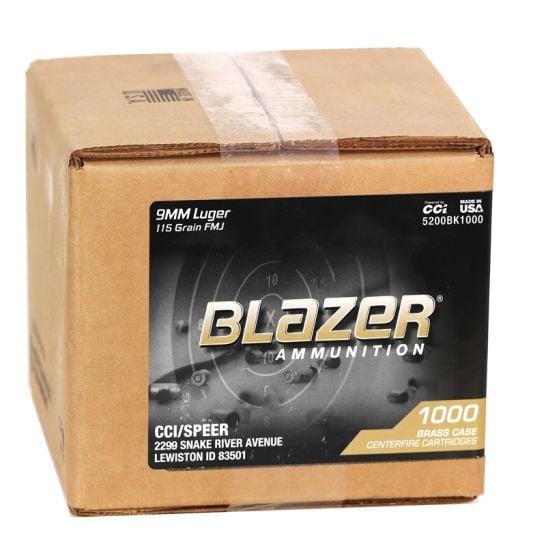 Blazer 9mm Luger 115gr FMJ Aluminum – 1000rd