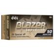 CCI Blazer Brass .38 Special +P 125gr JHP 50rd Box