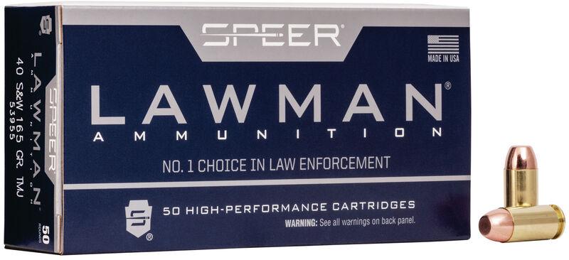 Speer Lawman .40 S&W 165 gr TMJ 1150 fps 50/ct 53955-img-0